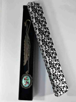 Marque-page en Céramique d'Iznik – Motif Tulipe Droite et Inversée - 2