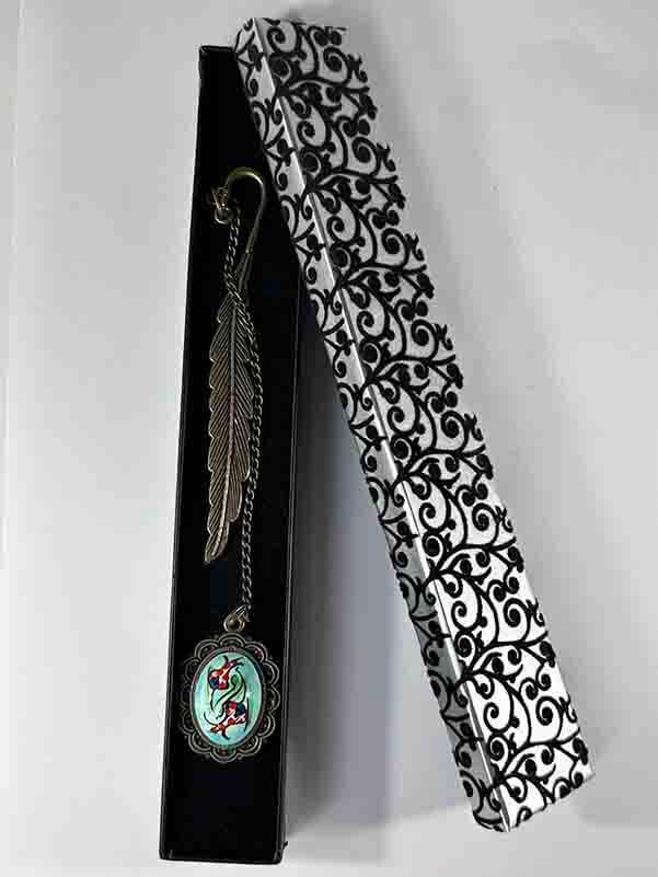 Marque-page en Céramique d'Iznik – Motif Tulipe Droite et Inversée - 2