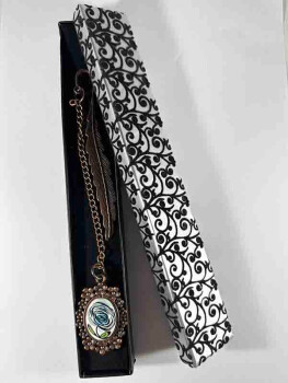 Marque-page en céramique d’Iznik rose bleue - 2