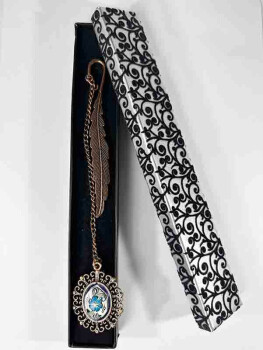 Marque-page en céramique d’Iznik Trèfle bleu - 2