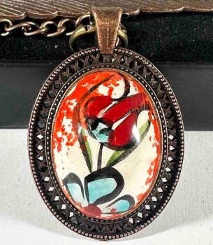Marque-page Iznik tulipe rouge - 1