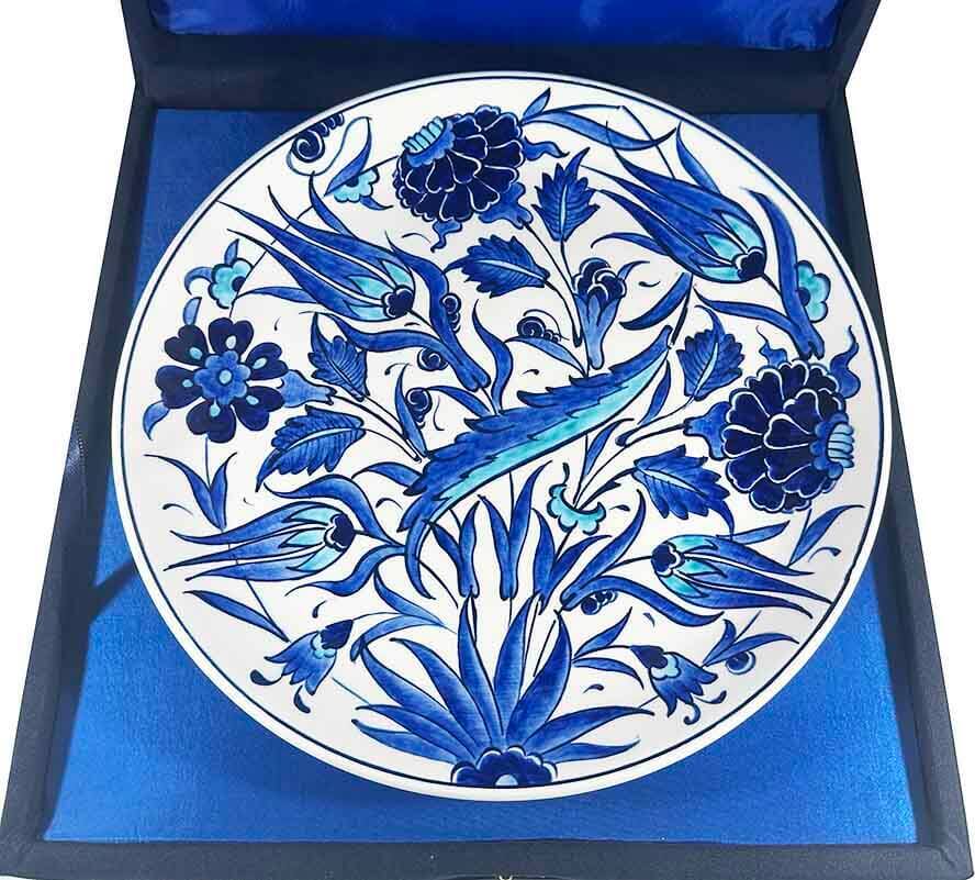 Mavi Saz Bahçesi – İznik Çini Tabak - 3