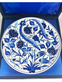 Mavi Zarafet – İznik Çini Tabak - 3