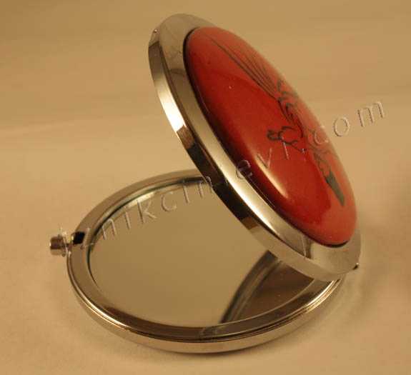 Mevlana Motif İznik Pottery Makeup Mirror - 2