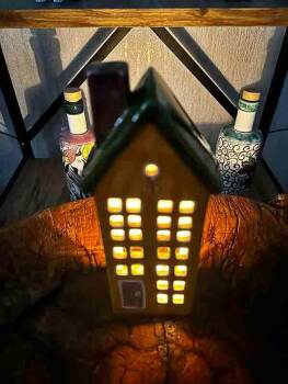 Miniature Light House Iznik Ceramic Candle Holder - 2