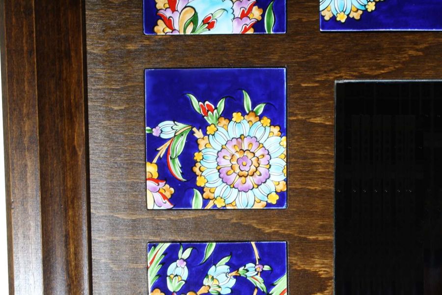 Miroir de carreaux - miroir du palais de carreaux iznik - 4