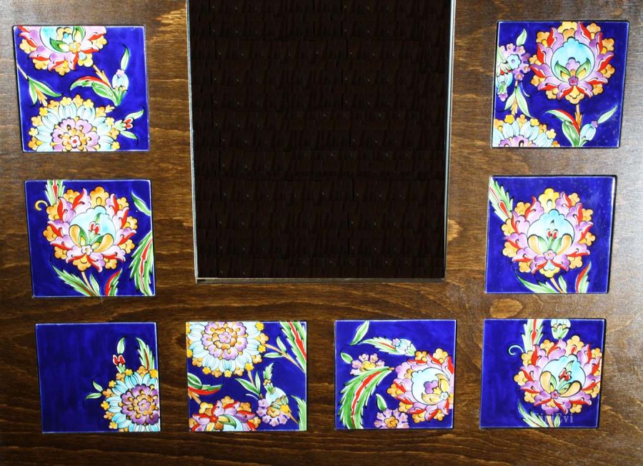 Miroir de carreaux - miroir du palais de carreaux iznik - 3