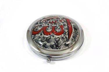 Miroir de maquillage de poterie Allah Motif - 2