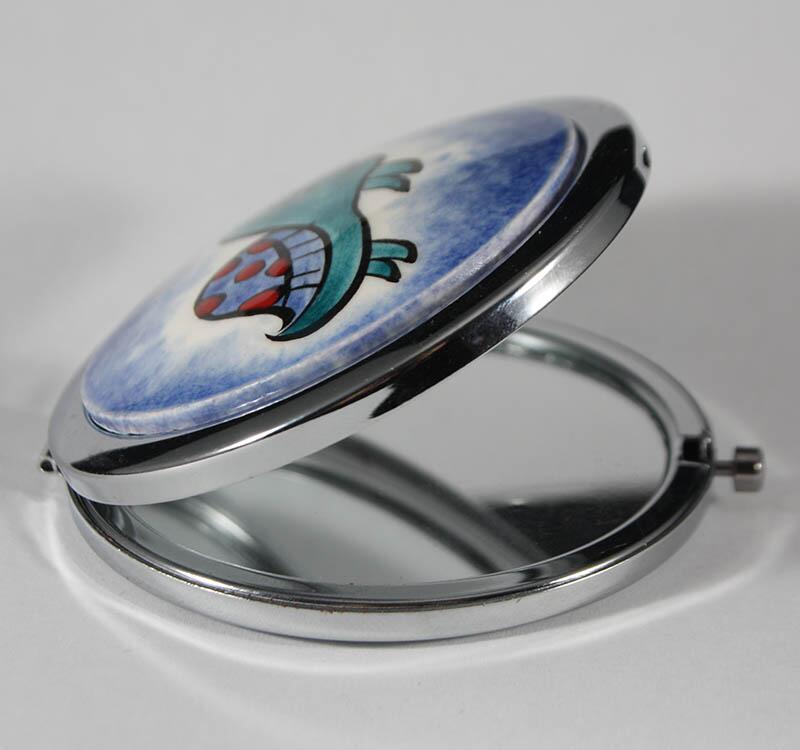 Miroir de poche de poterie Iznik - 2