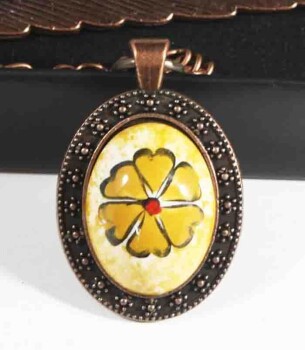 Modern Desen Çini Kitap Ayracı - Çini Evi