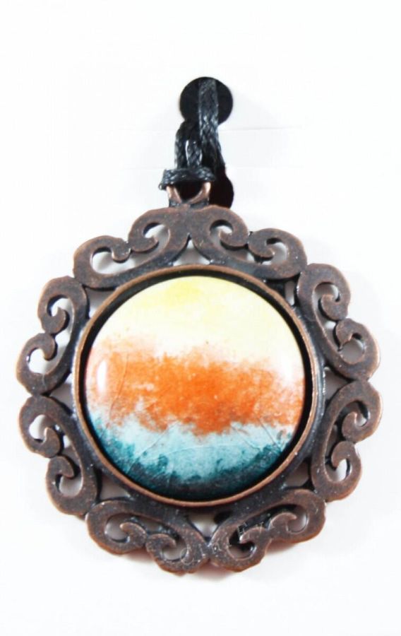 Modern Iznik Ceramic Pendant - 1