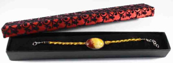 Modern Painted Iznik Ceramic Bracelet - Çini Evi (1)
