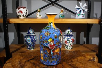 Modèle d'estuaire 45cm Iznik Pottery Vase - 2