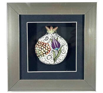 Mor Asalet – İznik Çinili Nar Plaket - Çini Evi