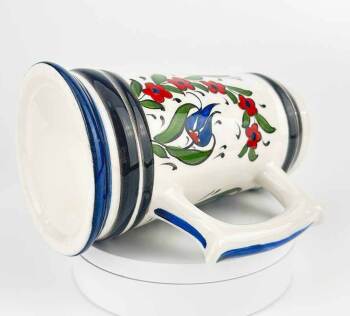 Mug en céramique avec anse à motif de jardin de printemps - 2