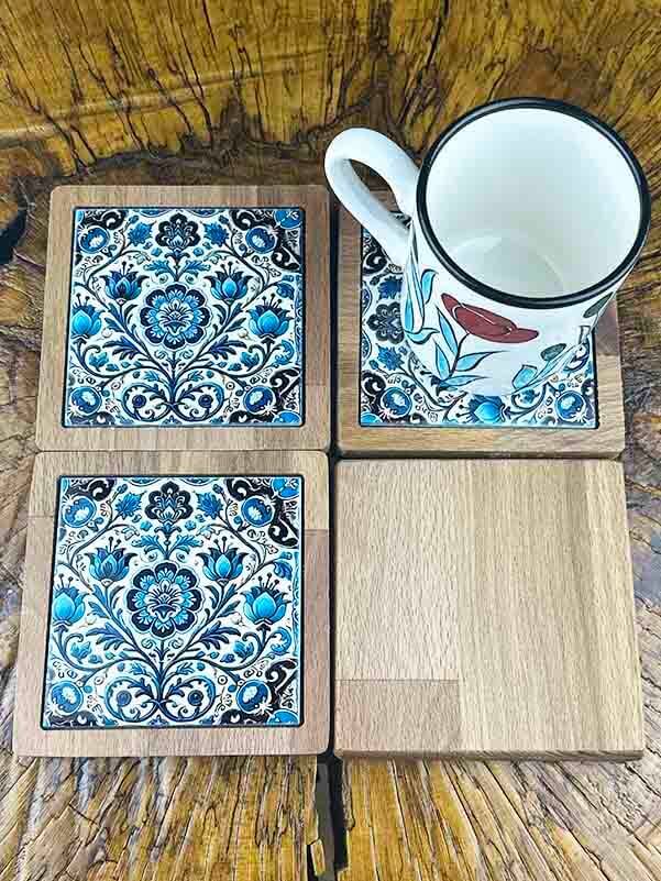New Business Gift Wooden Coaster Set - 2