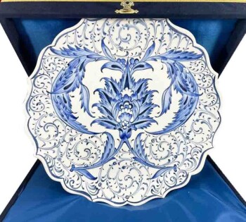 New Job and Promotion Gift VIP Iznik Ceramic Plate - Çini Evi