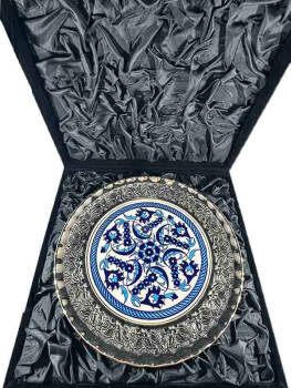 New Job or Housewarming Silver Patterned Decorative Plate - 3