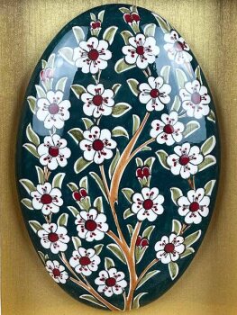 Official Visit Gift - Tree of Life Handmade Iznik Ceramic Panel - Çini Evi (1)