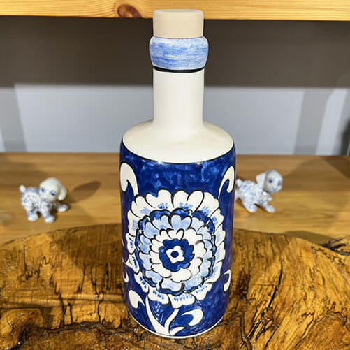 Ölflasche mit Artischockenmuster - 1