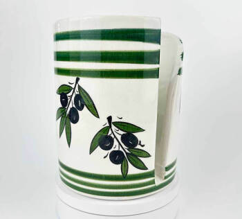 Olive Branch Pattern Ceramic Paper Towel Holder - Çini Evi