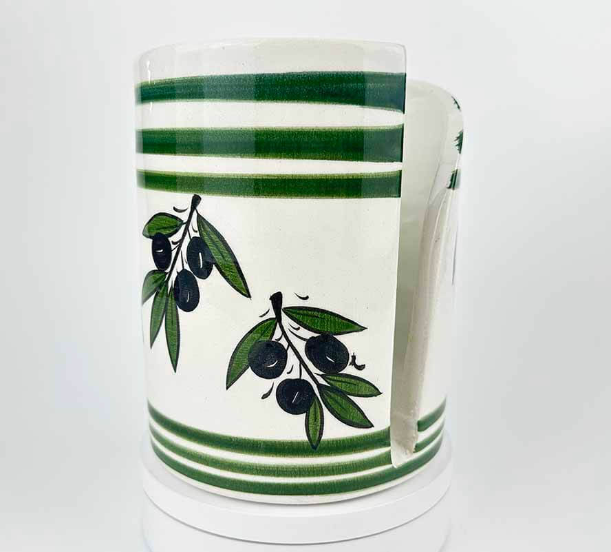 Olive Branch Pattern Ceramic Paper Towel Holder - 1