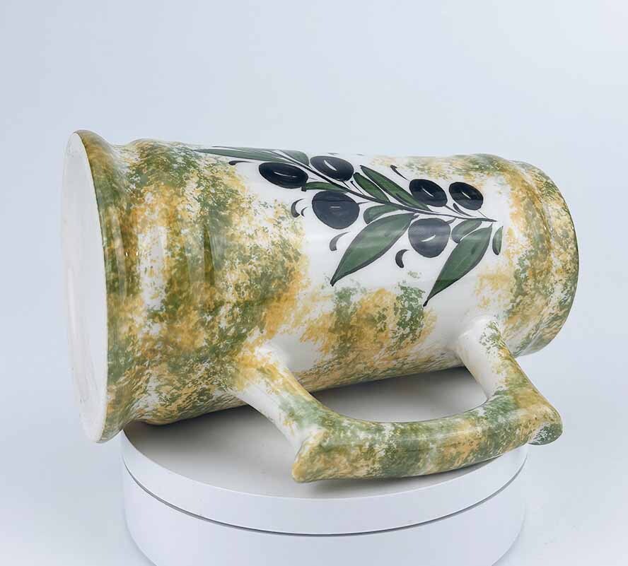 Olive Grove Motif Ceramic Mug with Handle - 2