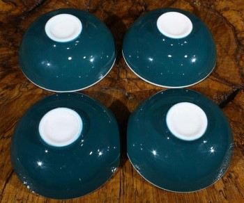 Olive Pattern 4-Piece Iznik Ceramic Bowl Set - 3