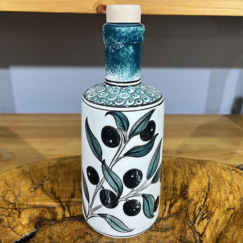 Olive Pattern Oil Cruet - 1