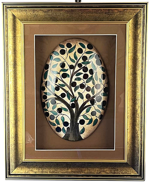Olive Tree Patterned Iznik Pottery - 1