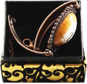 Orange Background Ataturk Signature Ceramic Bracelet - 2