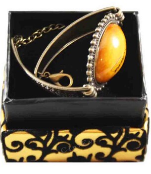 Orange Stone Atatürk unterzeichnete Keramikarmelette - Çini Evi (1)