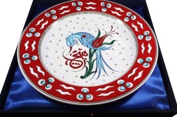 Osmanische Zeichen Iznik-Keramikplatte - 3