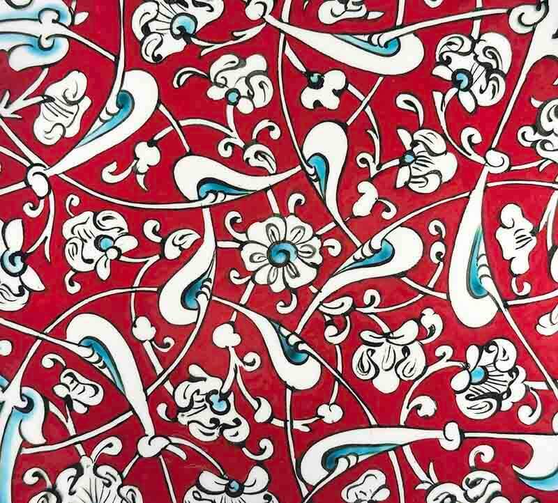 Osmanisches Rûmî-Muster – Iznik-Keramikteller - 3