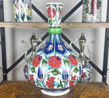 Osmanlı Bahçesi – İznik Çini Vazo - Çini Evi