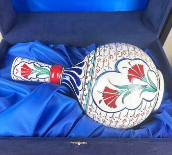 Osmanlı Karanfili – İznik Çini Gözyaşı Vazo - Çini Evi (1)