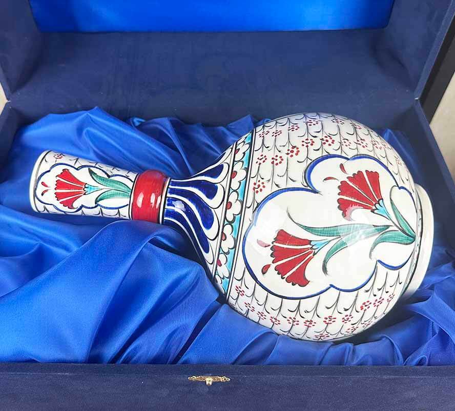 Osmanlı Karanfili – İznik Çini Gözyaşı Vazo - 2