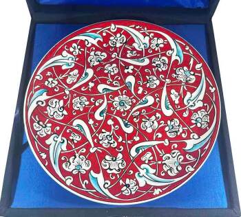 Osmanlı Rûmî Deseni – İznik Çini Tabak - Çini Evi (1)