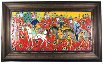 Tile Board Showing The Hunting Scene In The Ottoman Empire - 1