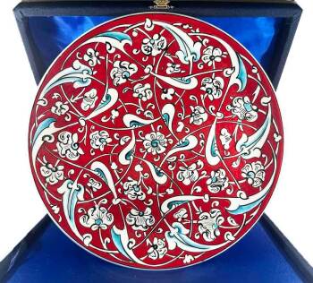 Ottoman Rumi Pattern - Iznik Ceramic Plate - Çini Evi