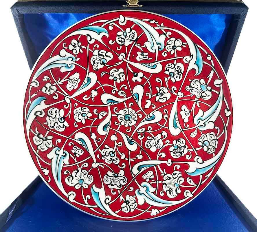 Ottoman Rumi Pattern - Iznik Ceramic Plate - 1