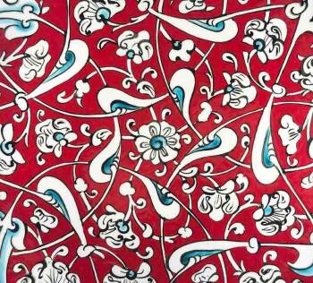 Ottoman Rumi Pattern - Iznik Ceramic Plate - 3