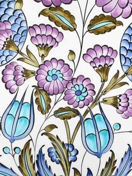 Özel Şam İşi İznik Çini Tabak - Çini Evi (1)