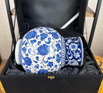 Palastblau – Iznik-Keramik-Schahvase - 5
