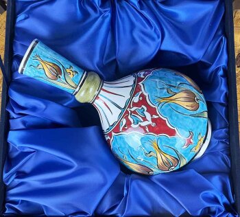 Palastnelke – Iznik-Keramikset aus Vase und Teller - 5