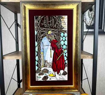 Panneau en Céramique d’Iznik – Le Dresseur de Tortues d’Osman Hamdi Bey - Çini Evi