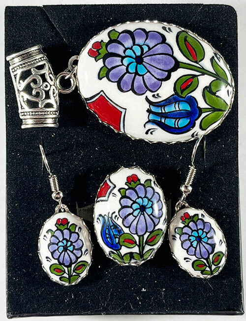 Parure de bijoux en céramique d’Iznik Mihrimah Sultan - 1