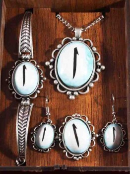 Parure de bijoux Elif en céramique d’Iznik - 1