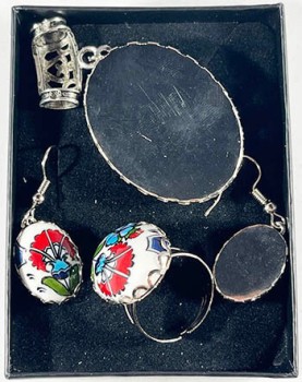 Parure de bijoux Hatice Sultan en céramique d’Iznik - 2