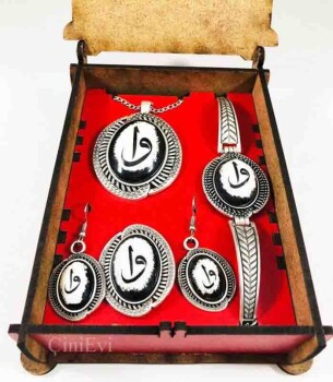 Parure en céramique d’Iznik motifs Elif et Vav - 1